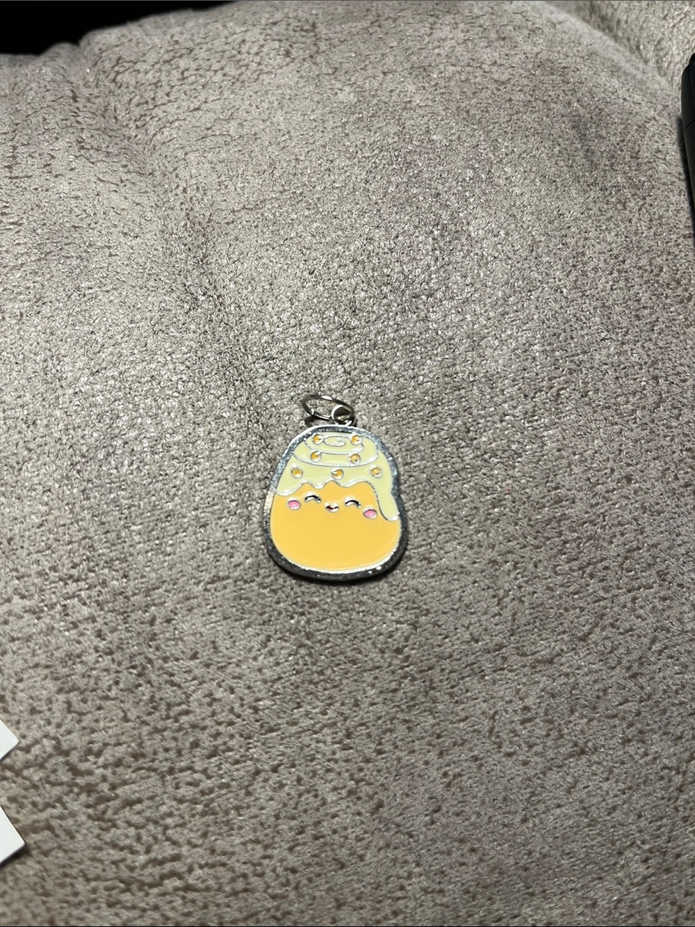 Cute Yellow Bubble Drink Charm Pendant 1732